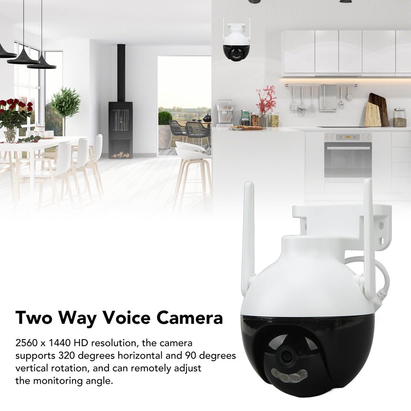 Wireless WIFI HD Security Camera Double PTZ Rotation Infrared Night