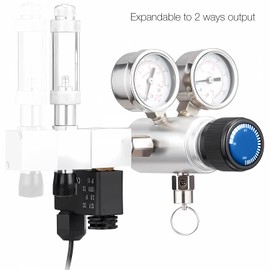 MostAqua Aquarium Dual Stage Co2 Regulator, Pro-Master Series, Co2 System Kit for Aquarium Plants, Integrated Bubble Counter and Adjustable Output Pressure