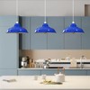 DCVOLTAGE Retro Ceiling Pendant Lamp Shade Navy Blue Metal 32