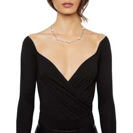 Breil, Kilos of Love Collection Women's Steel Necklace Fine Chain with Small Hearts Adjustable Length 39-45 cm Silver Stainless Steel, Stainless Steel