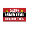 MAIANEY [7.5"x4.5"] Delivery Driver Magnet for Car Caution Frequent Stops