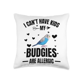 Budgie Toys Bird Food Accessories Budgie Ornament Parakeet Throw Pillow