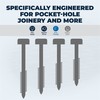 Kreg SPS-F125-100 Zinc Pocket Screws, 1-1/4 Inch #6 Fine Thread,