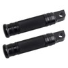 NTHREEAUTO Male Footpegs, Black CNC Billet Passenger Foot Pegs, Motorcycle