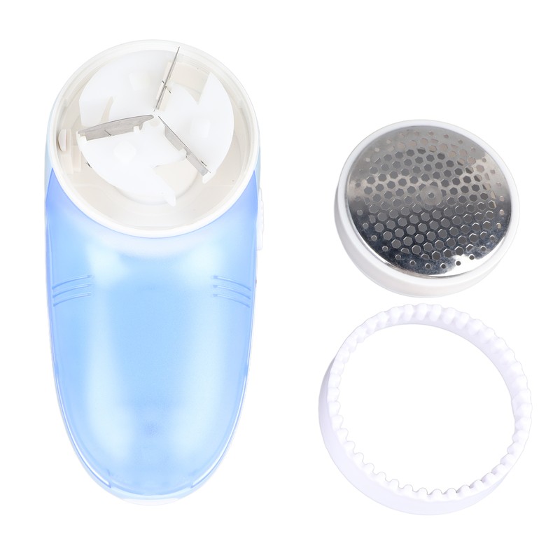Blue Fabric Lint Remover Shaver Multifunctional Handheld Electric Clothing Hairball