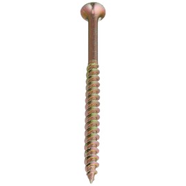 The Hillman Group 47675 8-Inch x 3-Inch All Purpose Wood Screw with Phillips Drive, 1-Pound , Yellow