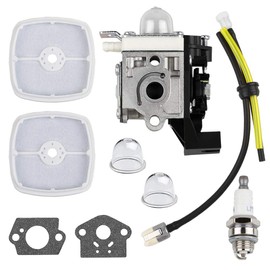 Huswell SRM225 PAS225 GT225 PE225 Carburetor Tune up kit for Echo SRM-225 PAS-225 GT-225 PE-225 A021001692 Weed-Eater String Trimmer Carburetor with Air Filter Fuel Line RB-K93 Carburator