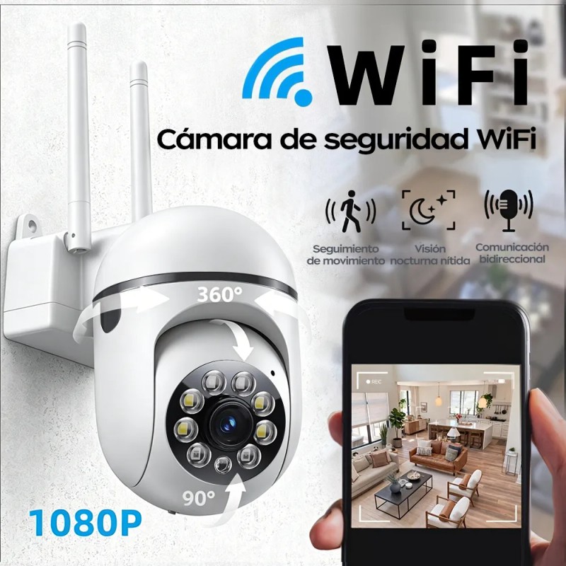 Jooan Cámara De Seguridad Exterior 360° Visión Nocturna Ai