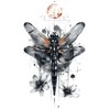 6 Sheets Temporary Dragonfly Tattoo Dragonfly Tattoo Butterfly Tattoo AI