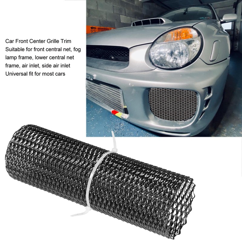 Car Front Center Grid Grille Rhombic Mesh Stable Structure Aluminum