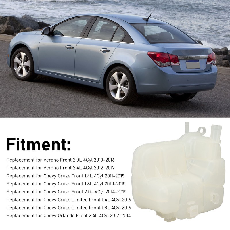Coolant Overflow Recovery Tank 13256823 Strong Sealing Radiator Reservoir Bottle