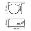 TRUCK DUCK® Universal Stainless Steel Clamp 60 mm for Truck