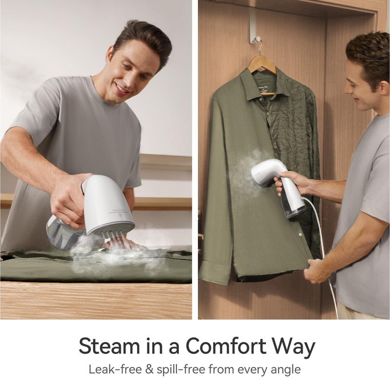 HiLIFE Upgraded Steamer for Clothes, Handheld Portable Design, 1100W Powerful