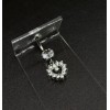 Dragonfly 14 Gauge Belly Button Ring Clear Heart Stainless Steel