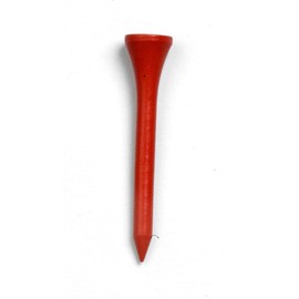 Golf Tees Etc 2 1/8" Wooden Tees - Pack of 100 (Red)