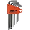 ASH Plated Ball Point Short Hex Key Set of 7 AZS0710