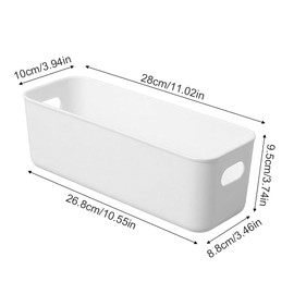 Zaphara 3 Stück Aufbewahrungsbox,Boxen Aufbewahrung,Aufbewahrungsbox Weiß,Aufbewahrungsbox Kunststoff,Multifunktionale Ordnungsboxen für Büro, Küchen, Badezimmer, Kosmetik, Kinderzimmer, Schrank