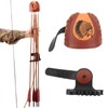 Quiver, Quick Release System, Brown Leather Material, Holds 4 Arrows,