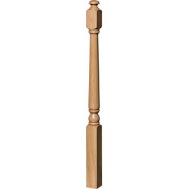 SP-4040A Red Oak 3-Inch Colonial Starting Newel Post