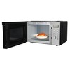 Emerson MW9005SS Compact Countertop Microwave Oven with Button Control, LED
