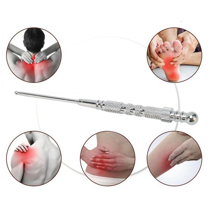 Facial Reflexology Massage Tool Retractable Stainless Steel Reduce Pain Manual
