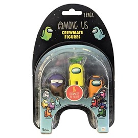 Among Us Brown Yellow and Orange Crewmate Figures 3-Pack