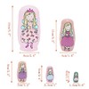 ELUTONG Wooden Nesting Dolls Russian - Angel Russian Matryoshka Nested