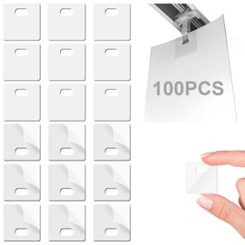 Anyongora 100 PCS Vertical Blind Repair Tabs,Clear Vertical Blinds Repair Kit, Sturdy Vertical Blind Repair Tabs, Easy Snap-in Blind Fixer Tabs for Vertical Blinds Replacement Slats & Parts