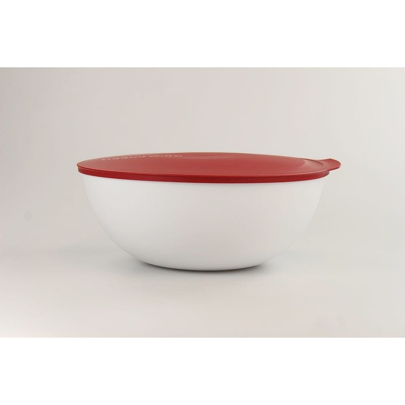 TUPPERWARE Allegra 5.0 L Red White Serving Bowl