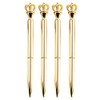 U Scinan 4 PCS Crown Top Ballpoint Pen Classic Metal