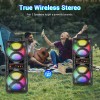 Dazone 3000W Portable Bluetooth Party Speaker with Subwoofer Heavy Bass