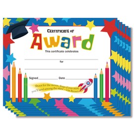 25 PCS Colorful 8 X 10 Inches Award Certificates, Student of The Month Certificate, Suitable for End of Semester for Teachers Students Parents-01
