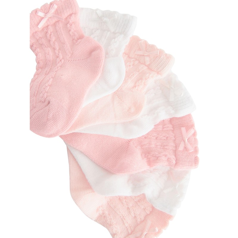 NEXT Baby-Socken im 7er-Pack Rosa 0 Monate