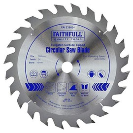Faithfull TCT Circ Saw Blade 180 X 16 X 24T