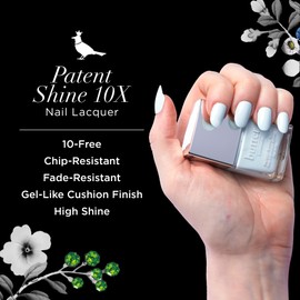 butter LONDON, Patent Shine 10X Nail Lacquer Candy Floss, 0.4 Ounce