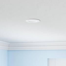 PARMIDA (12 Pack) 3 Inch 5CCT Ultra-Thin LED Recessed Ceiling Light with Junction Box, 5 Color Selectable 2700K/3000K/3500K/4000K/5000K, 8W, Dimmable Canless Wafer Slim Panel Downlight, IC Rated, ETL