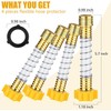 4pcs Garden Hose Protector, Flexible Garden Hose Extension Adapter, Hose