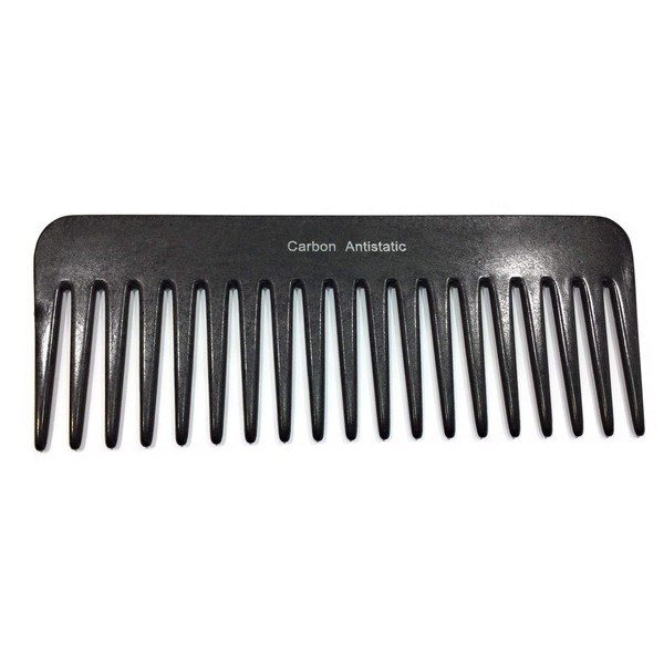 Strähnenboy 239 by Hercules Sägemann Carbon Comb Anthracite 16 cm 19 Teeth Curling Comb Afro Comb Coarse Teeth C239a Antistatic