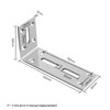 6 Pack Shelf Brackets 12cm, Stainless Steel Floating Shelf Bracket,