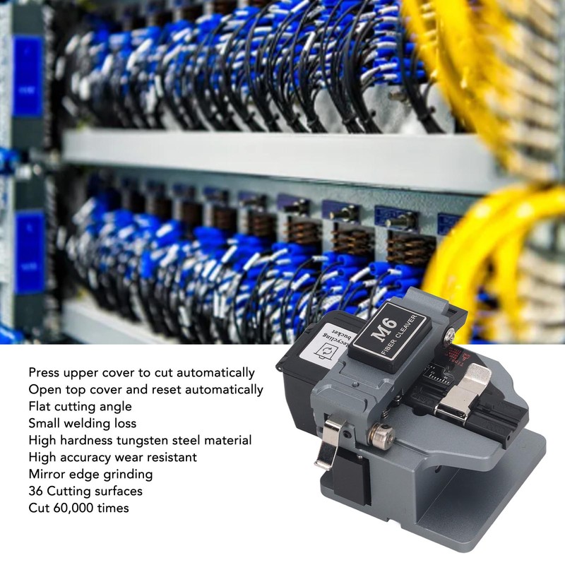 Optical Fiber Cleaver Tool Cutter 60000 Time Cutting High Accuracy