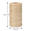 G2PLUS Jute String Twine 1.5MM, 100M Natural Garden Jute Rope,