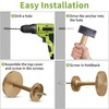 Curtain Holdbacks, Brass Gold Decorative Curtain Tiebacks Hooks Wall Mounted