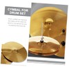 Kisangel Drum Cymbal Replacement Cymbal for Jazz Drums Lightweight Portable