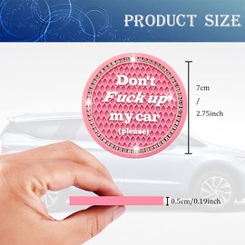 Smeyta Car Cup Coaster 2 Pack,Bling Car Accessories Interior,Universal Car Cup Holder,Car Cup Holder Insert Coasters for Car/SUV/Truck(Pink,2PC)