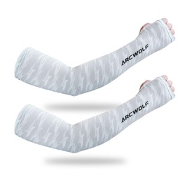 ARCWOLF Arm Cover, Sun Protection, Arm Sleeve, UV Protection, Cold Sensation, Sunscreen Cover, For Sports Activities, Sports, Driving, Bicycle, UPF50+, Sweat Absorbent, Quick Drying, Unisex, morandy