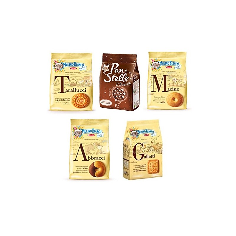 Mulino Bianco:Assorted Biscuits * Total 61.72 Ounce (1750g) * Pack