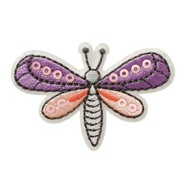 Mono Quick 06161 Dragonfly with Sequin Iron-On Patch Approx. 3.7 x 5.6 cm
