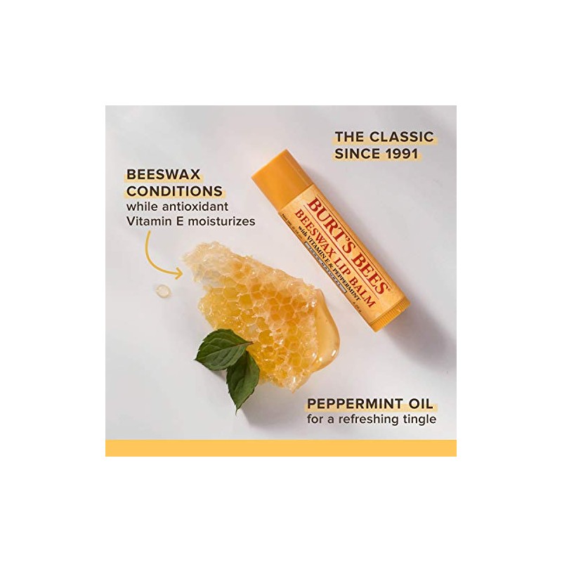 Burt's Bees Bálsamo labial para rellenar calcetines, regalo de vacaciones