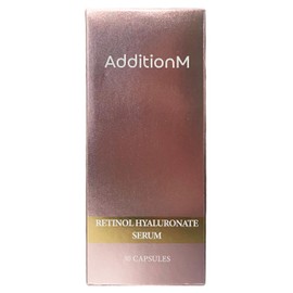 Retinol-Hyaluronate Serum Capsules by AdditionM, Fine Lines, Wrinkles & Dark Spots - Fragrance-Free, Deeply Hydrating, 30 Capsules