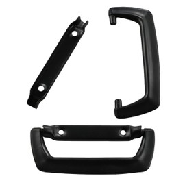 IIUIKOO ​2-Pack Travel Case Handle Replacement – Durable Plastic Pull Grip for Suitcase, Toolbox, Golf Bag & Guitar Case – Ergonomic Black Tone